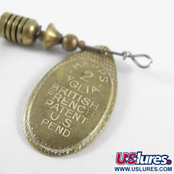 Mepps Aglia 2 Cucharilla, Latón, 4.5g, Histórica, #1503