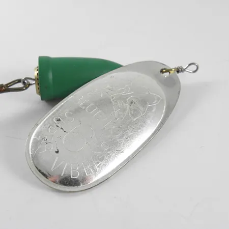 Blue Fox Super Vibrax 6 Cucharilla, Níquel / Verde, 18g, Engranaje Latón, #1506