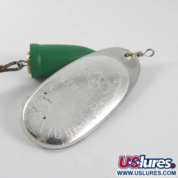 Blue Fox Super Vibrax 6 Cucharilla, Níquel / Verde, 18g, Engranaje Latón, #1506