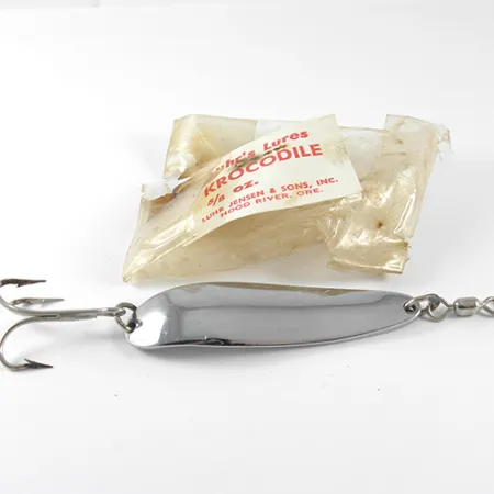 Luhr Jensen Krocodile Cucharilla, Cromo, 21g, Lance Largo, #1515