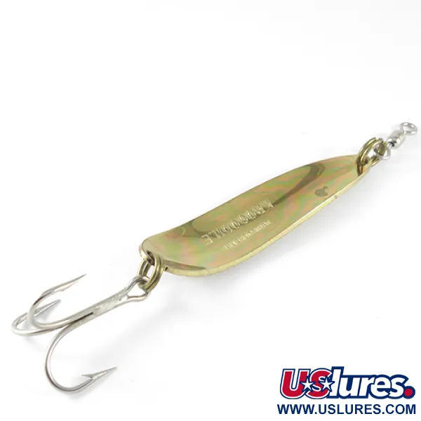 Luhr Jensen Krocodile Cucharilla, Hammered Gold/Orange, 28g, #1532