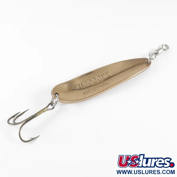 Luhr Jensen Krocodile Cucharilla, Cobre/Rojo, 21g, Martillado, #1535