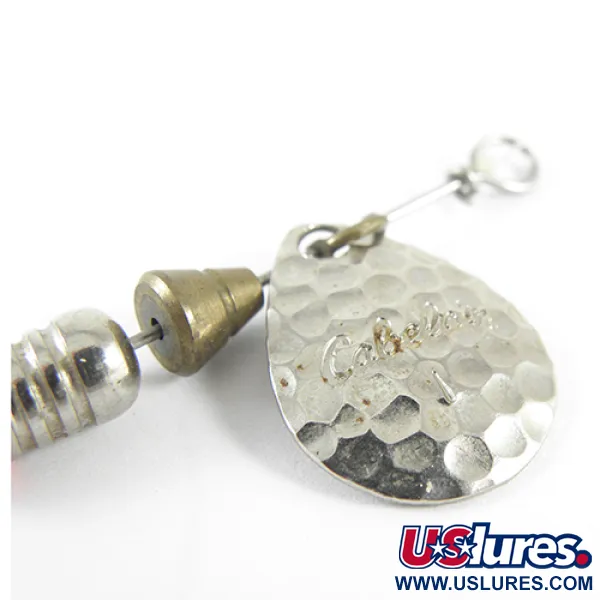 Cabela's 1 Spinner, Níquel, 4g, Hoja martillada, #1541