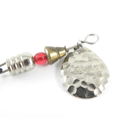 Cabela's 1 Cucharilla giratoria, Níquel, 4g, hoja martillada, #1542