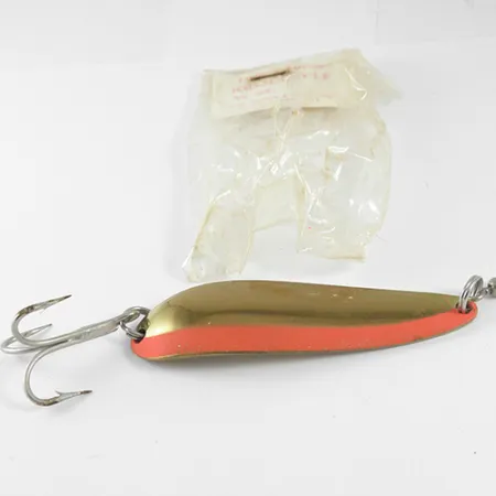 Luhr Jensen Krocodile Cucharilla, Naranja / Oro, 28g, Lance, #1586