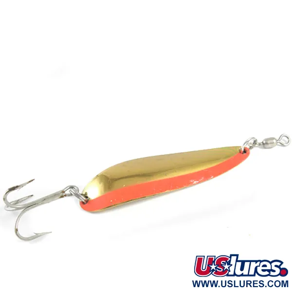 Luhr Jensen Krocodile Cucharilla, Naranja / Oro, 28g, Lance, #1586