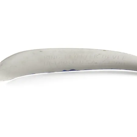 King Flutter Devle 3200 Cucharilla Curricán, Níquel / Azul, 9g, #1592