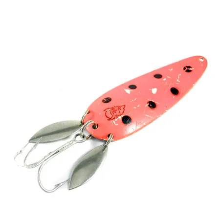 Eppinger Dardevle Klicker Cucharilla, Naranja Fluo/Níquel, 28g, Doble Hoja, #1599