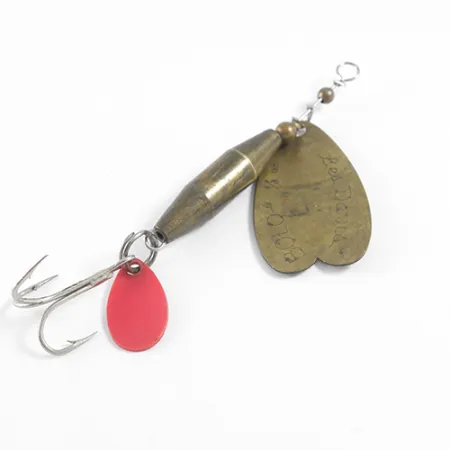 Luhr Jensen Les Davis Bolo Cucharilla, Latón / Naranja, 10g, #1608