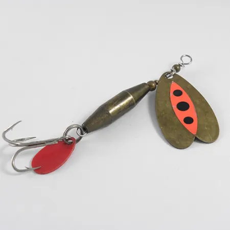 Luhr Jensen Les Davis Bolo Cucharilla, Latón / Naranja, 10g, #1608