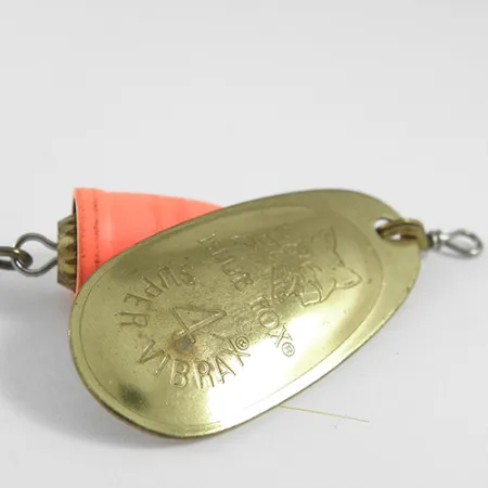 Blue Fox Super Vibrax 4 Cucharilla, Latón / Naranja, 10,5g, #1617