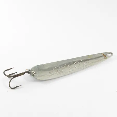 Dardevle Flutter-Chuck Cucharilla, Níquel / Verde, 8g, #1625