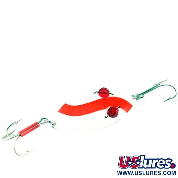 Eppinger Red Eye Wiggler Cucharilla, Rojo / Blanco, 25g, Ojos cristal, #1658
