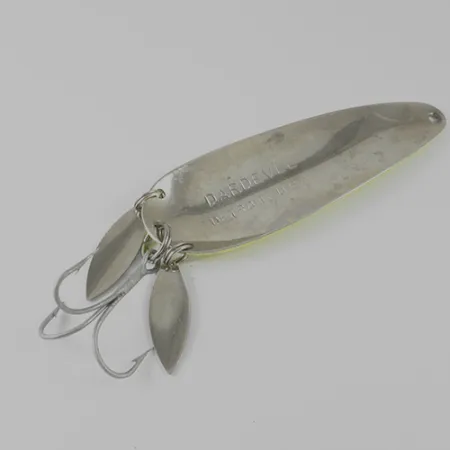 Eppinger Dardevle Klicker Cucharilla, Amarillo Fluo/Rojo/Níquel, 28g, #1660