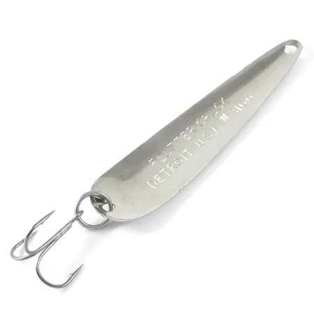 Dardevle Flutter-Chuck Cucharilla Curricán, Níquel/Rojo, 8g, #1665