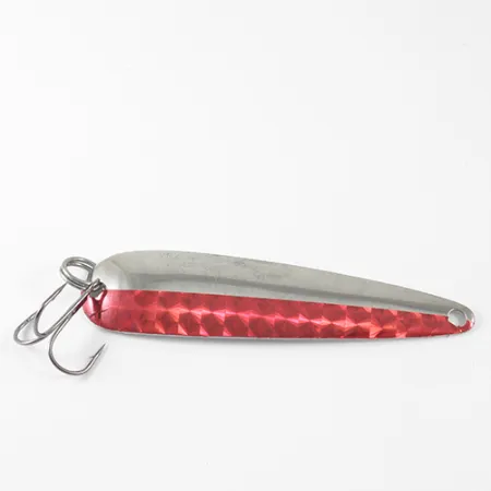 Dardevle Flutter-Chuck Cucharilla Curricán, Níquel/Rojo, 8g, #1665