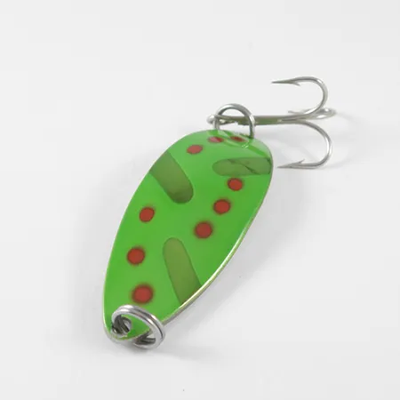 Seneca Little Cleo (Hula Girl) Cucharilla, Verde/Rojo/Níquel, 18g, #1685