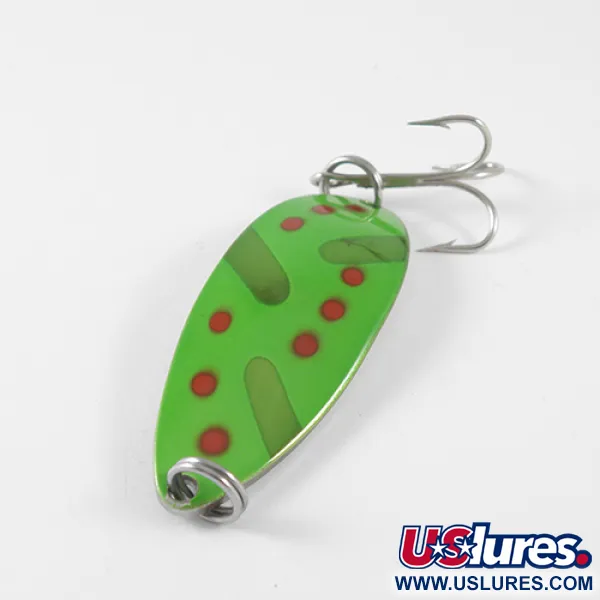 Seneca Little Cleo (Hula Girl) Cucharilla, Verde/Rojo/Níquel, 18g, #1685
