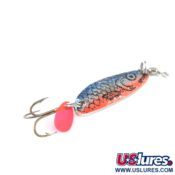 Luhr Jensen Krocodile Cucharilla, Perca, 9g, Reverso Plateado, #1688