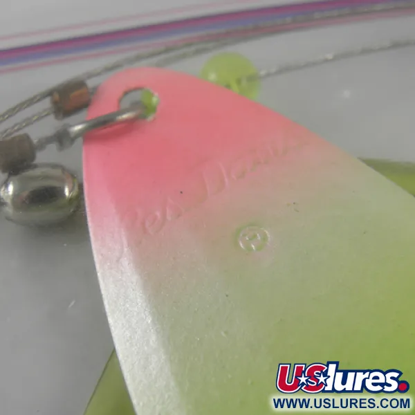 Luhr Jensen Les Davis Lake Troll Atractor, Verde/Rosa Fluo, 28g, #1711
