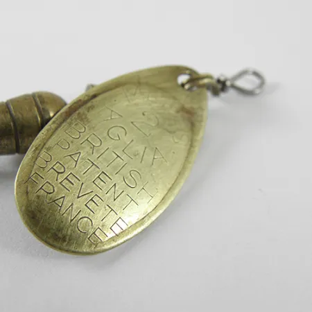 Mepps Aglia 2 Cucharilla, Latón, 4,5g, Marcas grabadas, #1717