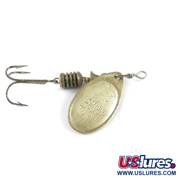 Mepps Aglia 2 Cucharilla, Latón, 4.5g, Marca de patente, #1718