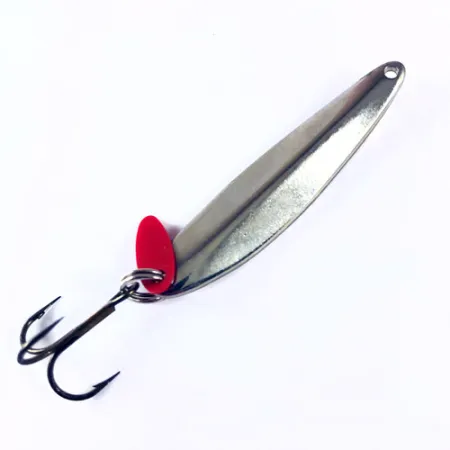 Cucharilla Bay de Noc Swedish Pimple, Níquel/Amarillo, 14g, #1725