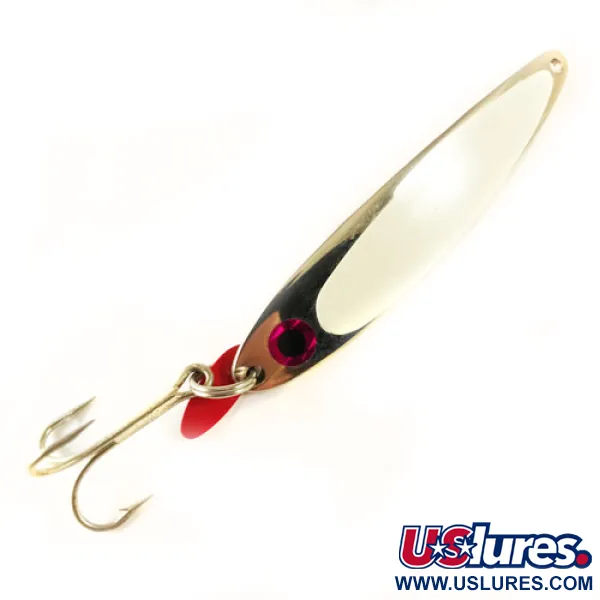 Bay de Noc Swedish Pimple Jig Vertical, Níquel/Blanco/Rojo, 28g, #1727
