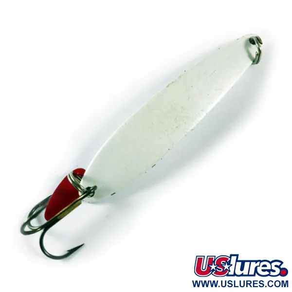 Bay de Noc Swedish Pimple Cucharilla, Blanco perla, 21g, Pala, #1728