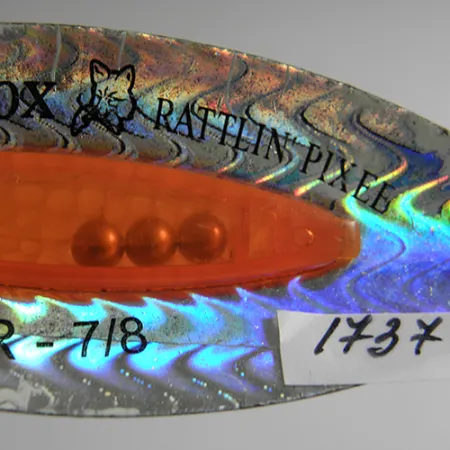 Blue Fox Rattlin Pixee Cucharilla, Rainbow/Naranja Flúor, 25g, #1737