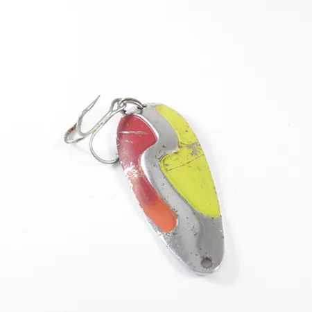 Kush Spoon Cucharilla, Rojo / Amarillo / Níquel, 9g, Curva en S, #1743