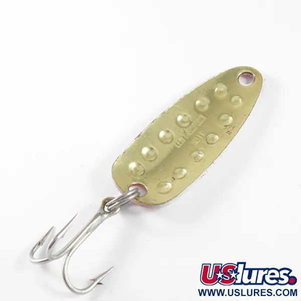 Len Thompson #11 Cucharilla, Rojo/Blanco/Latón, 14g, Alveolada, #1747