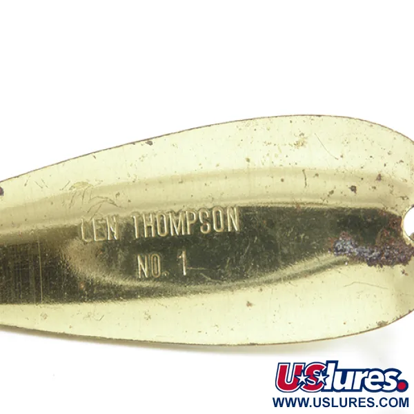 Len Thompson #1 Cucharilla, Amarillo/Negro/Latón, 21g, Oscilante, #1748