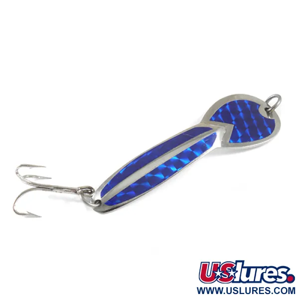Glen Evans Loco 4 Cucharilla, Níquel / Azul, 9g, Prismático, #1750