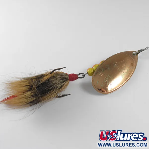 Mepps Aglia 5 dressed Cucharilla, Cobre, 14g, Anzuelo pluma, #1754