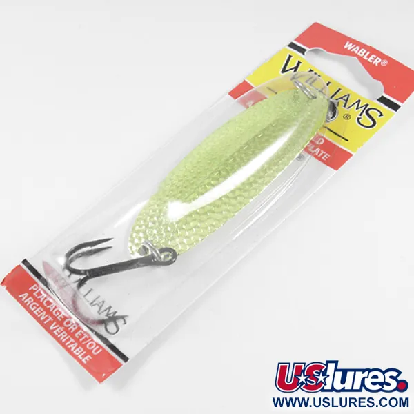 Williams Wabler W60 Cucharilla, Plata/Verde Claro, 21g, #1767