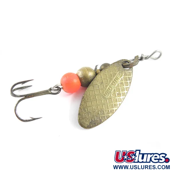 Mepps Aglia Long 0 Cucharilla, Latón, 2.6g, Hoja de Sauce, #1784