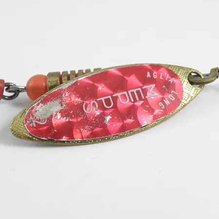 Mepps Aglia Long 2 Rainbo Cucharilla, Rojo/Latón, 7,4g, Rainbo, #1786