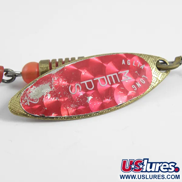 Mepps Aglia Long 2 Rainbo Cucharilla, Rojo/Latón, 7,4g, Rainbo, #1786