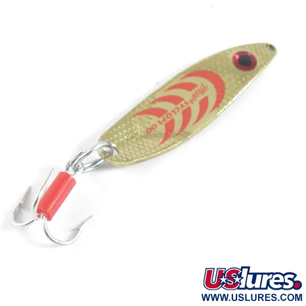 Mepps Syclops 00 Cucharilla, Oro / Rojo, 3,5 g, Perfil S, #1790