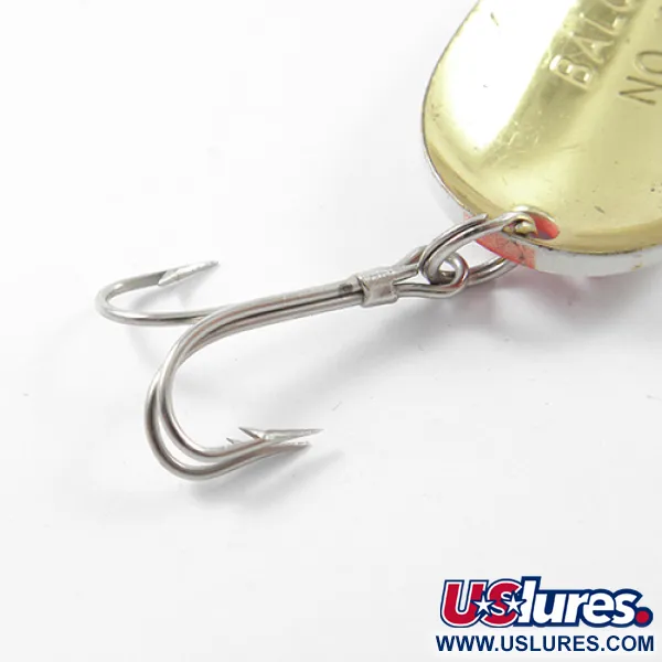 Balo 3 Cucharilla, Rojo / Blanco / Latón, 14g, Cuerpo Latón, #1798