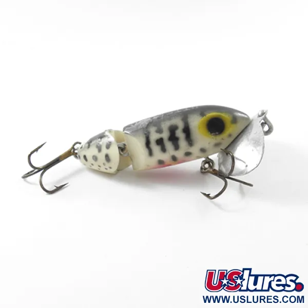 Fred Arbogast Jitterbug Jointed Señuelo Superficie, Tiger, 10g, #1831