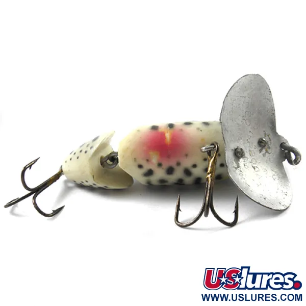 Fred Arbogast Jitterbug Jointed Señuelo Superficie, Tiger, 10g, #1831