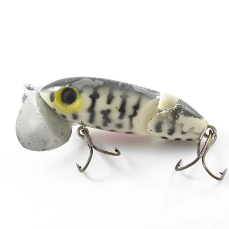 Fred Arbogast Jitterbug Jointed Señuelo Superficie, Tiger, 10g, #1831