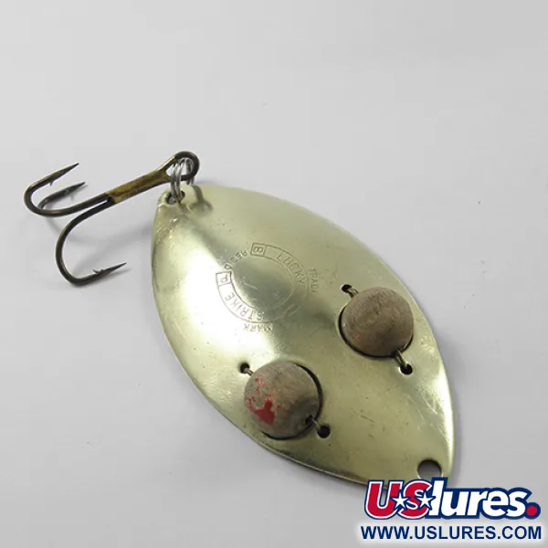 Lucky Strike Gold Red Flash Cucharilla, Latón, 21g, Ojos madera, #1840