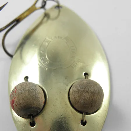 Lucky Strike Gold Red Flash Cucharilla, Latón, 21g, Ojos madera, #1840