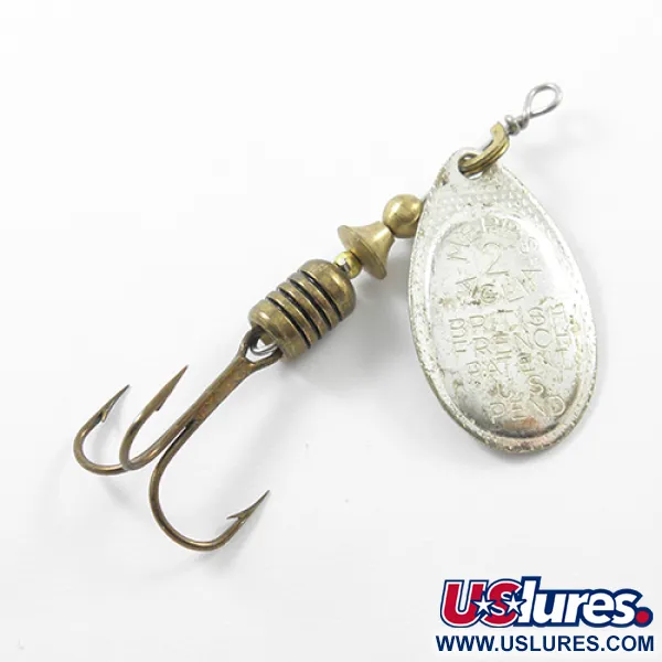 Mepps Aglia 2 Cucharilla, Plateado, 4.5g, Vintage, #1841