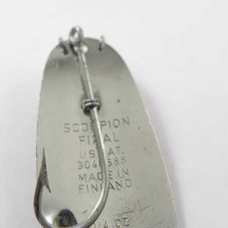 Scorpion Weedless Cucharilla, Rojo / Blanco / Níquel, 7g, Anti-enganche, #1863