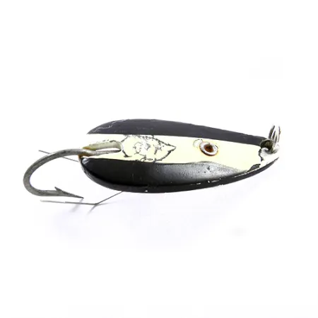 Eppinger Weedless Dardevle Midget Cuchara, Negro/Blanco/Níquel, 6g, #1867