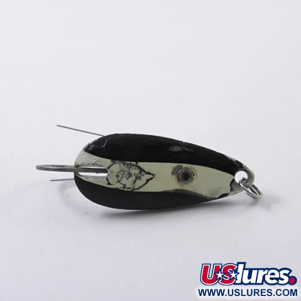 Eppinger Weedless Dardevle Midget Cuchara, Negro/Blanco/Níquel, 6g, #1867